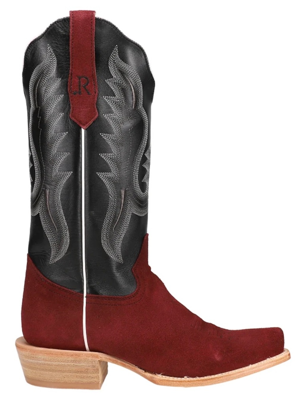 R. Watson Rhubarb Rough Out Cowboy Boots
